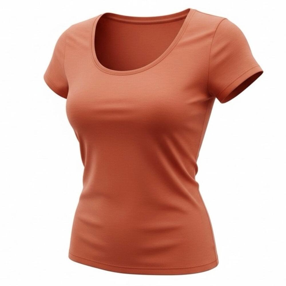American Eagle Vintage Scoop Neck T-Shirt Red L Large Soft Casual Basic Tee Top